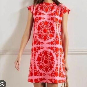 Boden Red/Pink Mini Dress